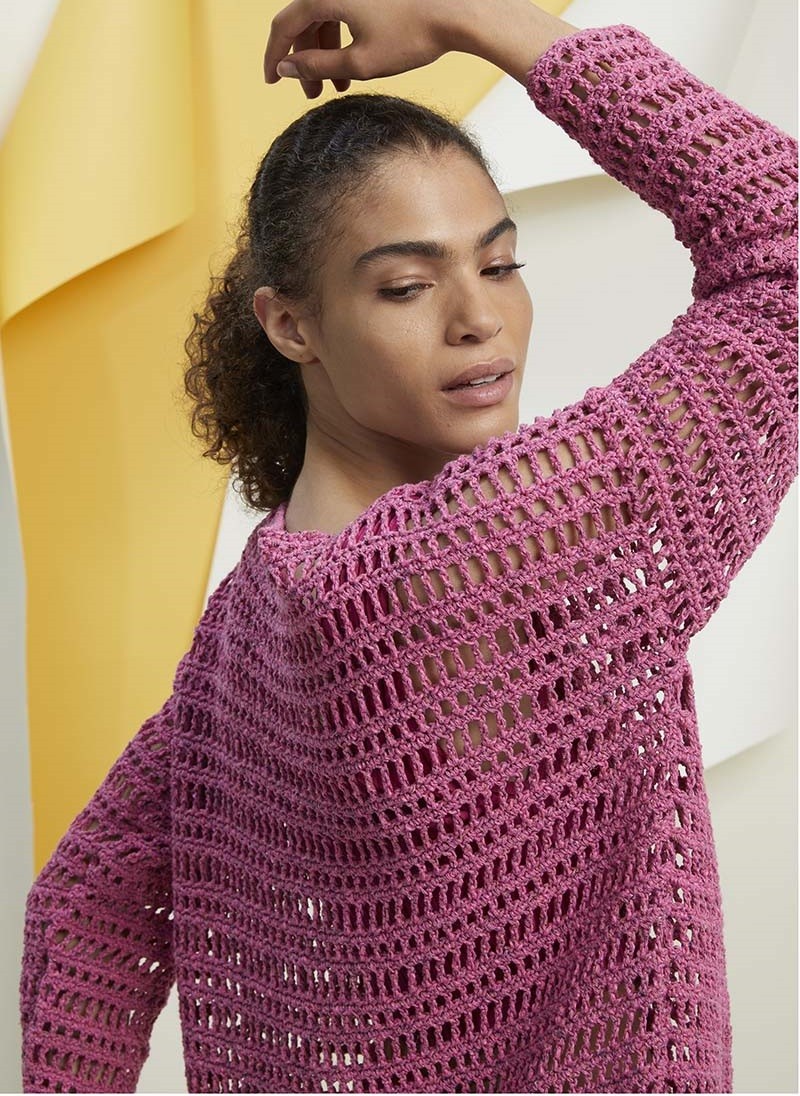 Robe au crochet - fil KIMBERLEY - Modèle 13 FAM 267 - Détail