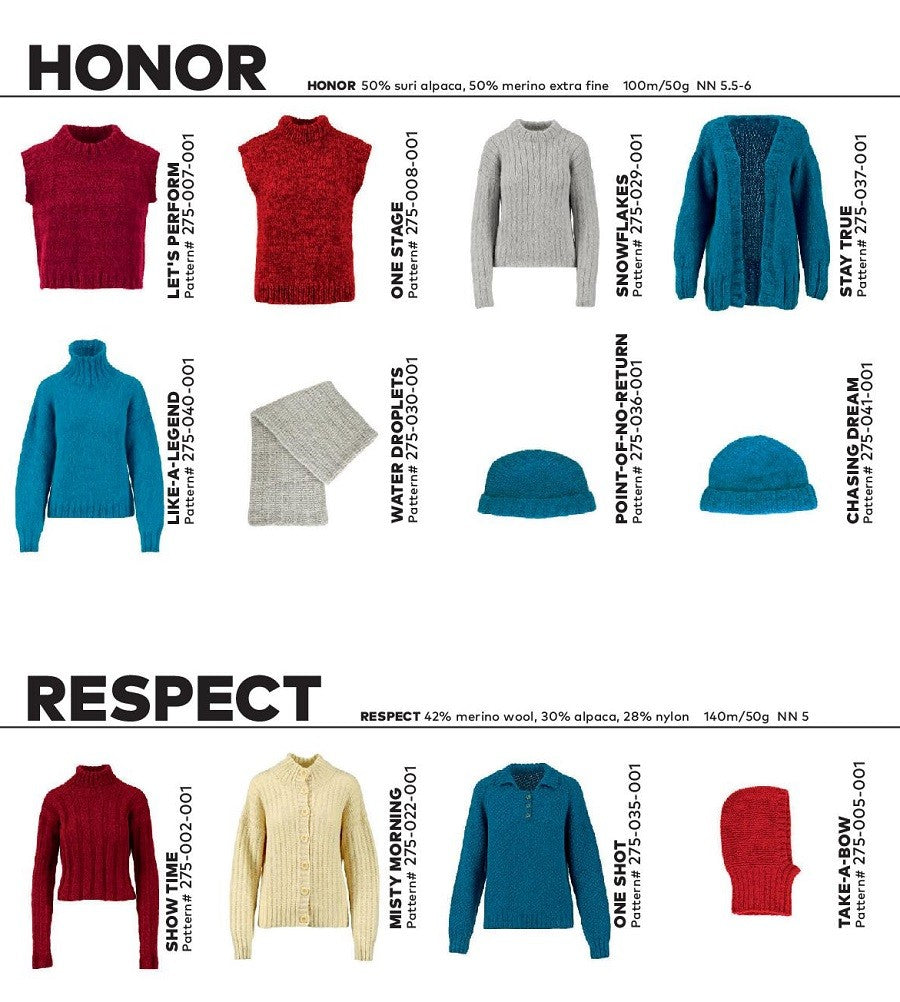 WOOLADDICTS 9 - modèles Honor & Respect