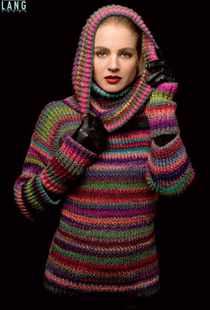 Pull capuche - Mille Colori 53 - 15/16/17 Pel (S-M/L/XL)