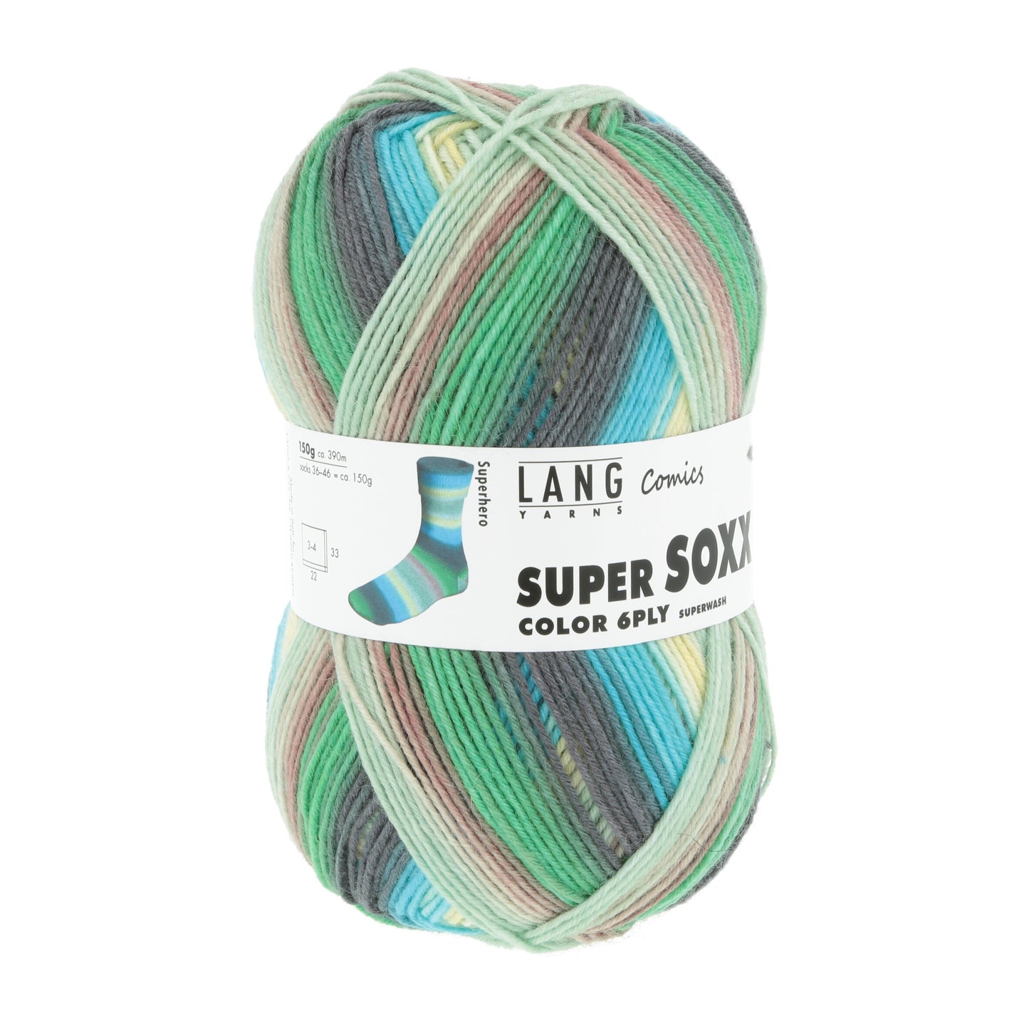 Laine Vierge "SUPER SOXX COLOR 6-FACH/PLY"