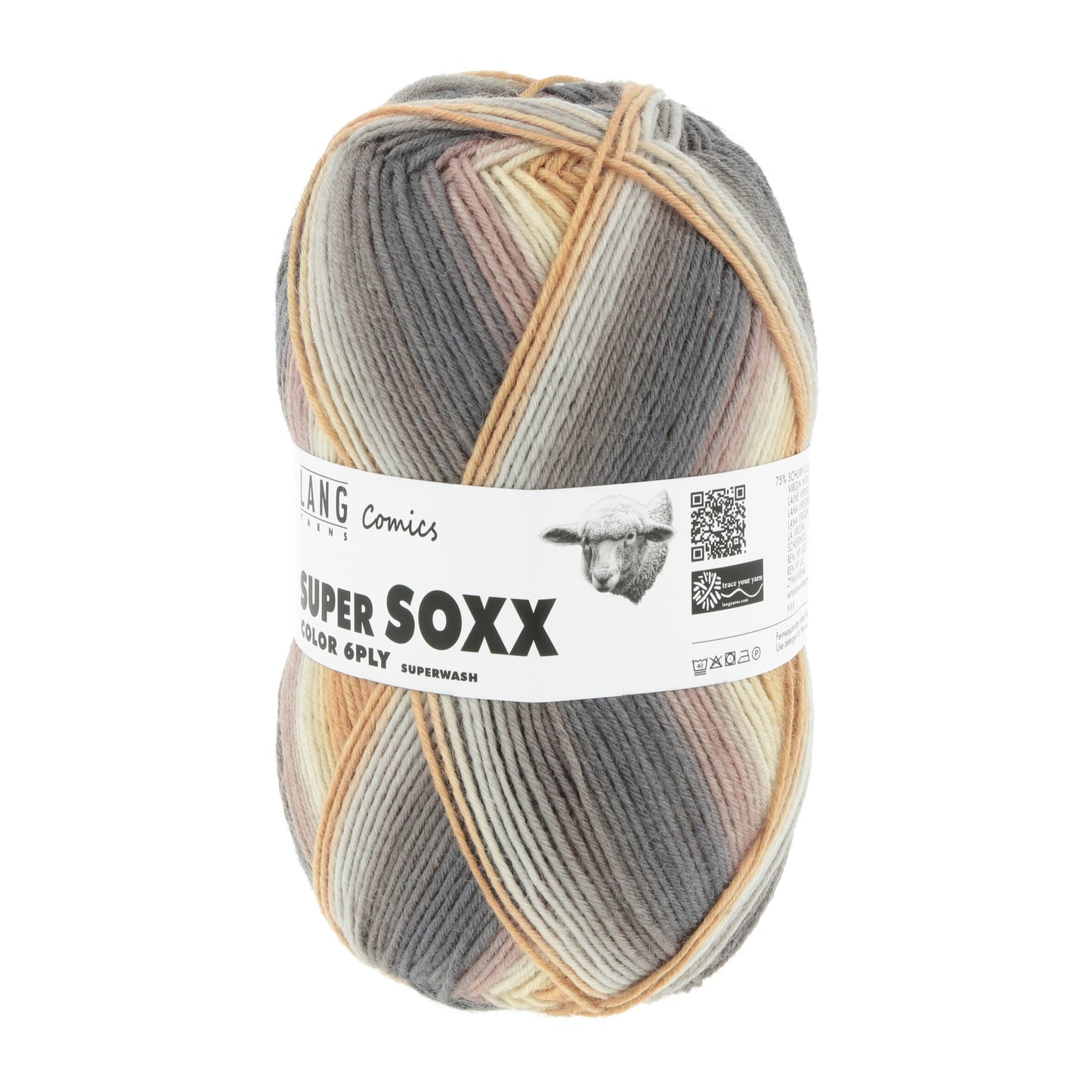 Laine Vierge "SUPER SOXX COLOR 6-FACH/PLY"