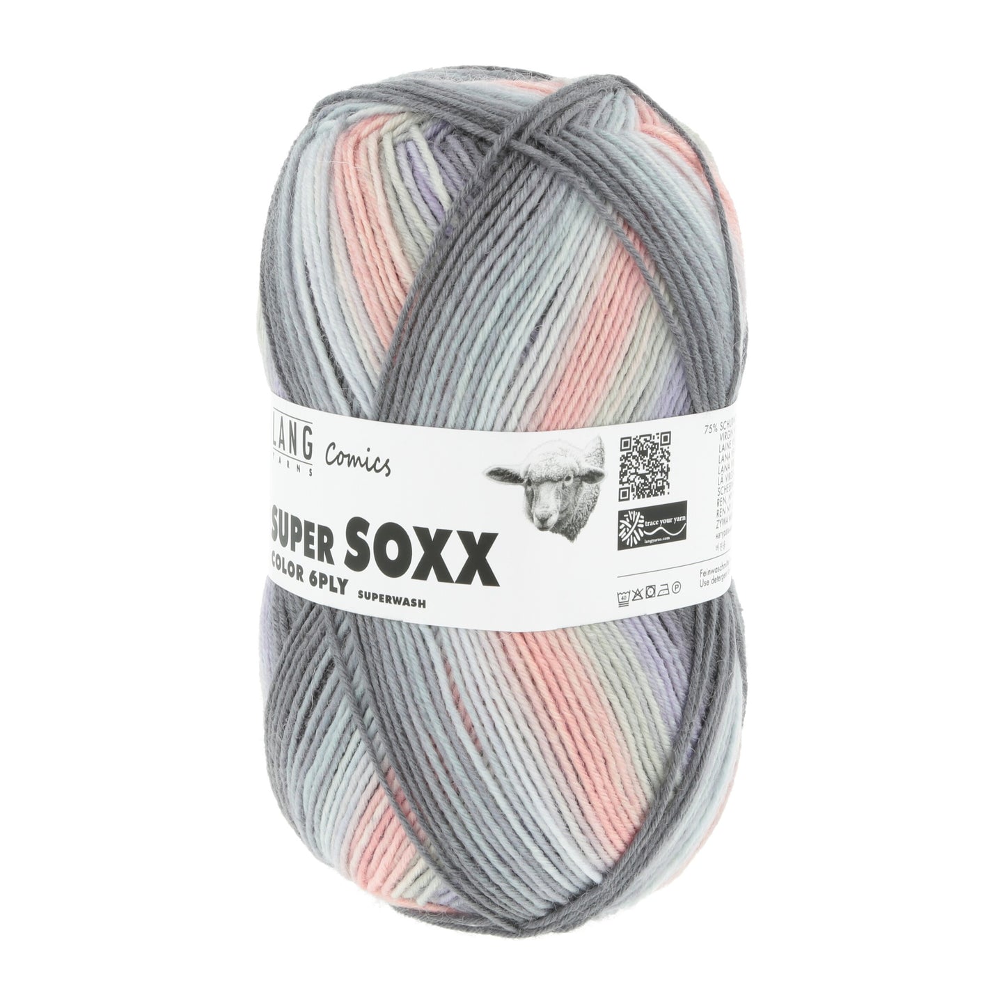 Laine Vierge "SUPER SOXX COLOR 6-FACH/PLY"