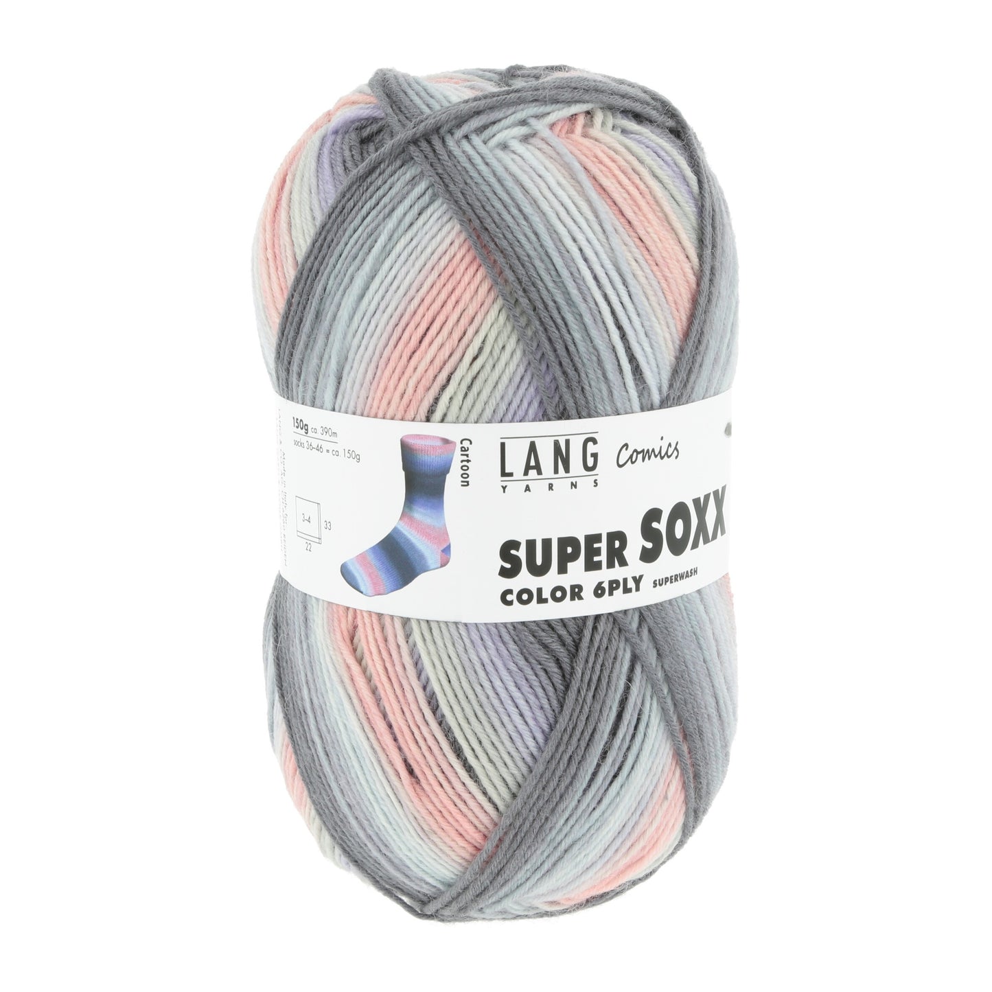 Laine Vierge "SUPER SOXX COLOR 6-FACH/PLY"