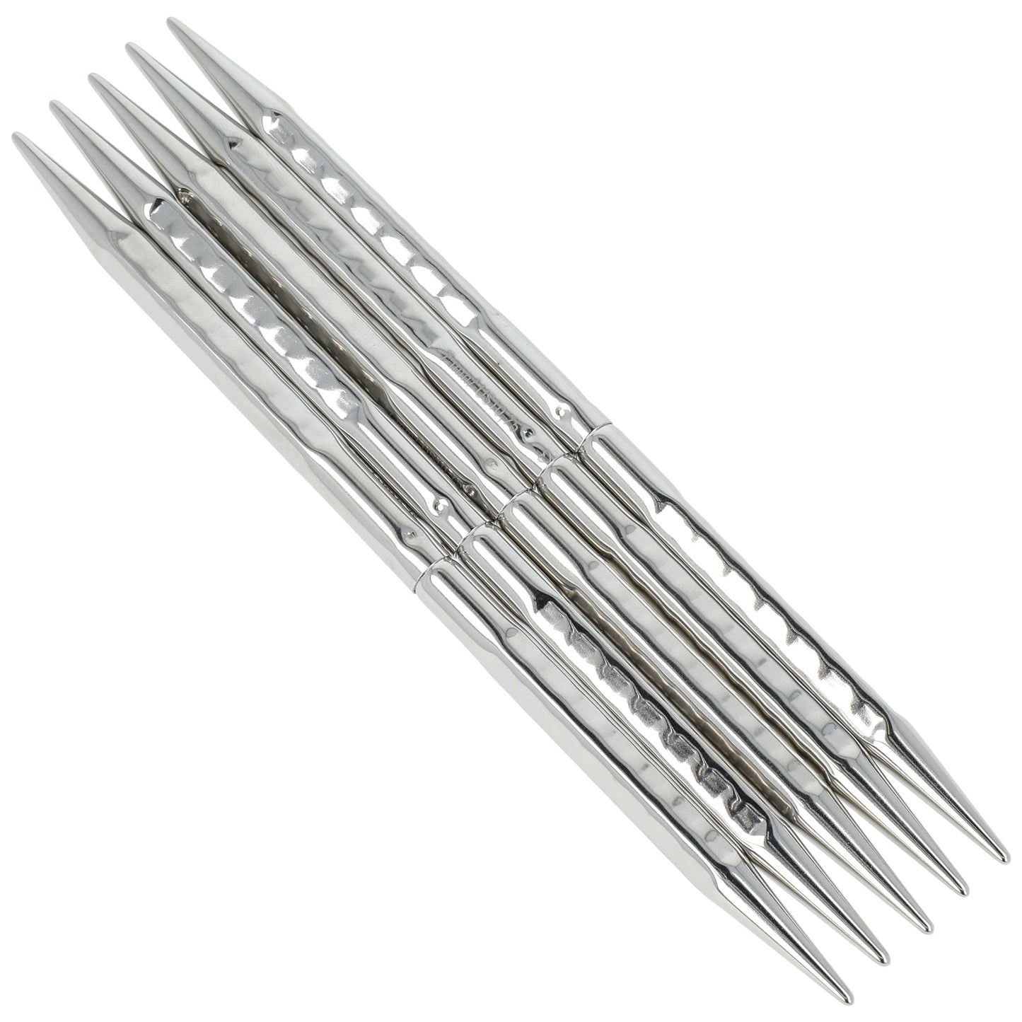 Aiguilles à tricoter doubles pointes en bronze blanc - addiNovel