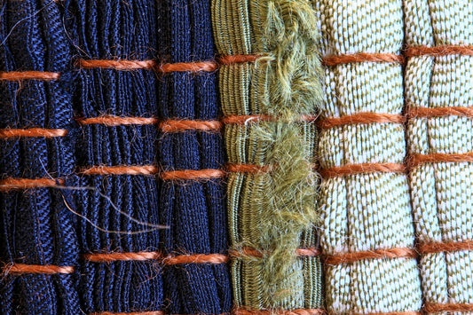 a close up of a woven piece of cloth