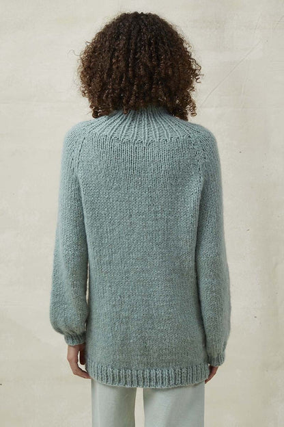 Gilet raglan Top Down - fils Suri Alpaca et Carpe Diem - Modèle 11 PUNTO 48_Dos