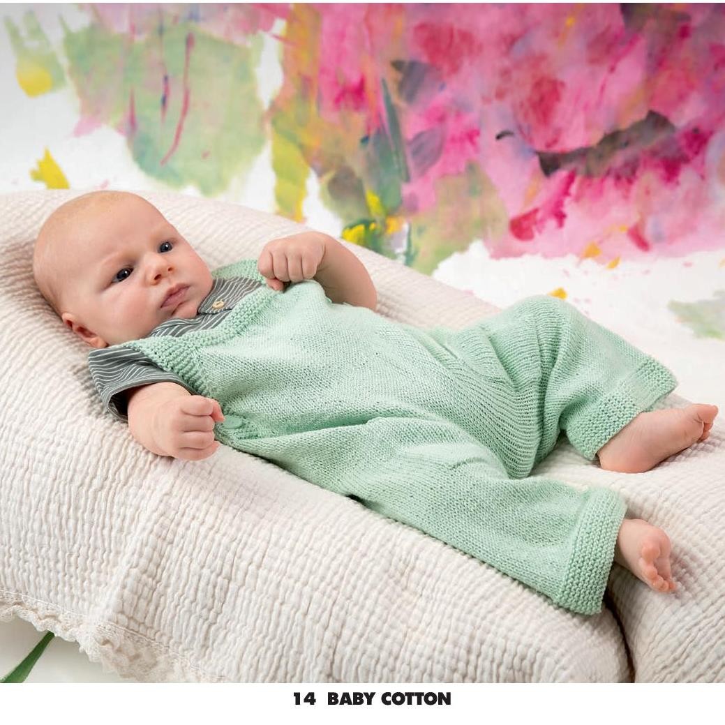 PUNTO 36 - Layette Baby Cotton - modèle 14 Salopette